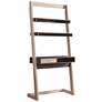 Kosman 33 3/4" Wide Weathered White Walnut Oak Ladder Desk