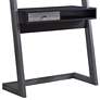 Kosman 33 3/4"W Black Distressed Gray 1-Drawer Ladder Desk