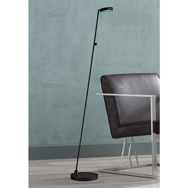 Image 1 Kovacs 50" George's Reading Room Black Modern LED Floor Lamp