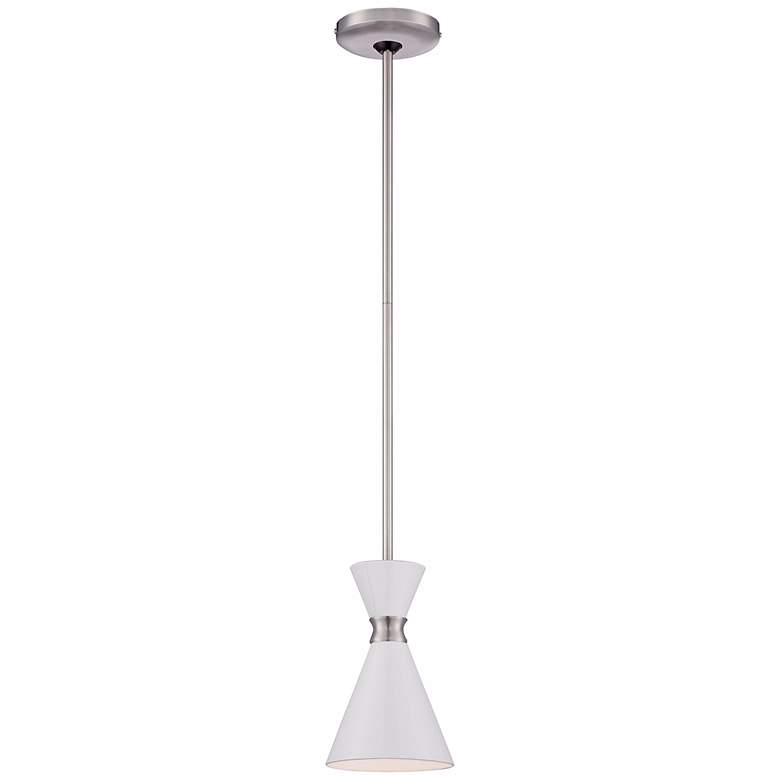 Image 3 Kovacs Conic 5 1/2" Wide Brushed Nickel Mini Pendant more views