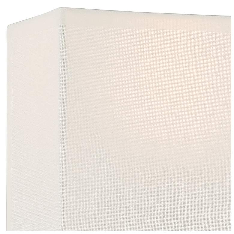 Image 2 Kovacs On the Square 11.25" Coal and Off White Linen Shade Wall Sconce more views