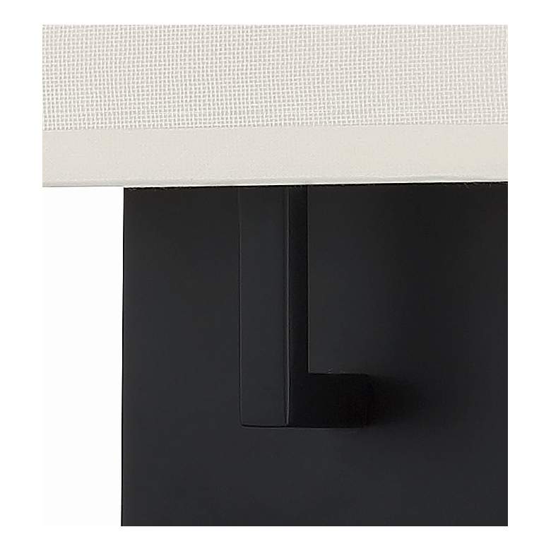 Image 4 Kovacs On the Square 11.25 inch Coal and Off White Linen Shade Wall Sconce more views