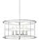 Krakow 20 1/2" Wide Satin Nickel 6-Light Foyer Pendant Light