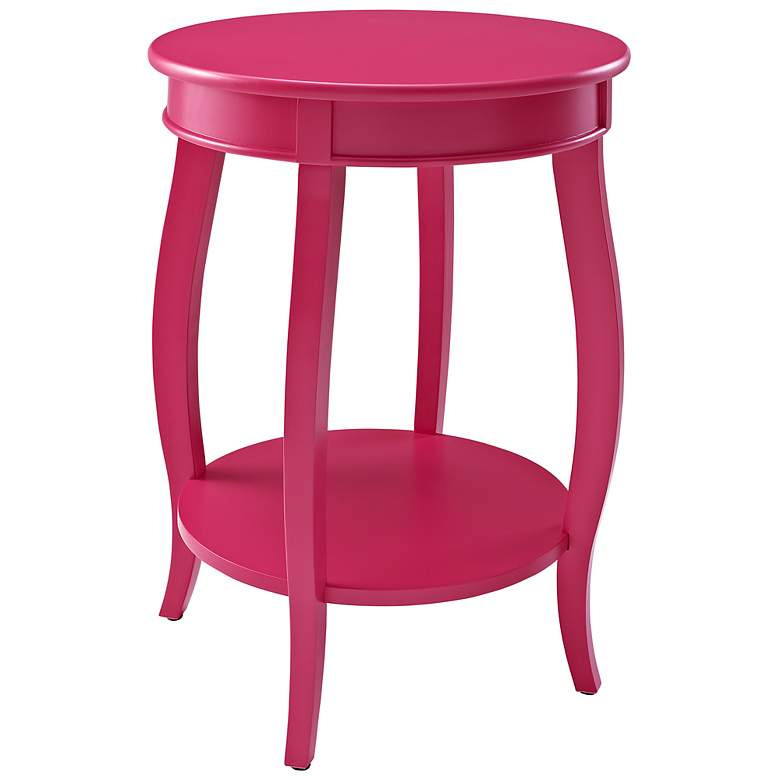 Image 1 Kraven Round Bubblegum Accent Table