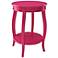 Kraven Round Bubblegum Accent Table