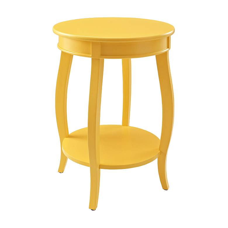 Image 1 Kraven Round Yellow Accent Table