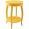 Kraven Round Yellow Accent Table