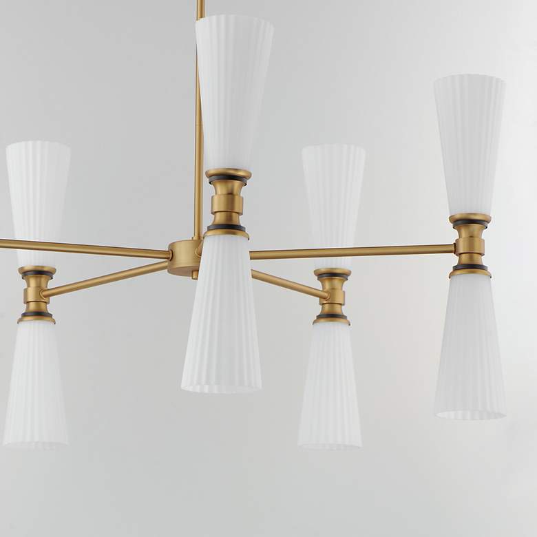 Image 3 Krevat 10-Light Chandelier Black / Natural Aged Brass more views