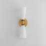 2_Krevat 17" High Natural Aged Brass 2-Light Wall Sconce more views