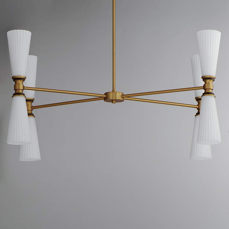Image 2 Krevat 8-Light Chandelier Black / Natural Aged Brass more views