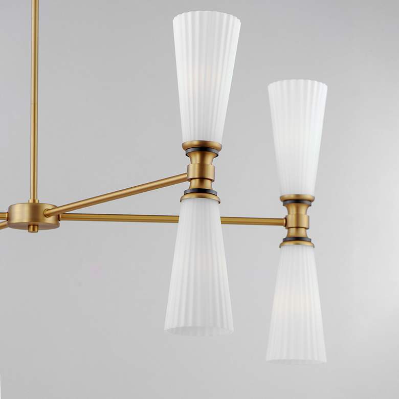 Image 4 Krevat 8-Light Chandelier Black / Natural Aged Brass more views