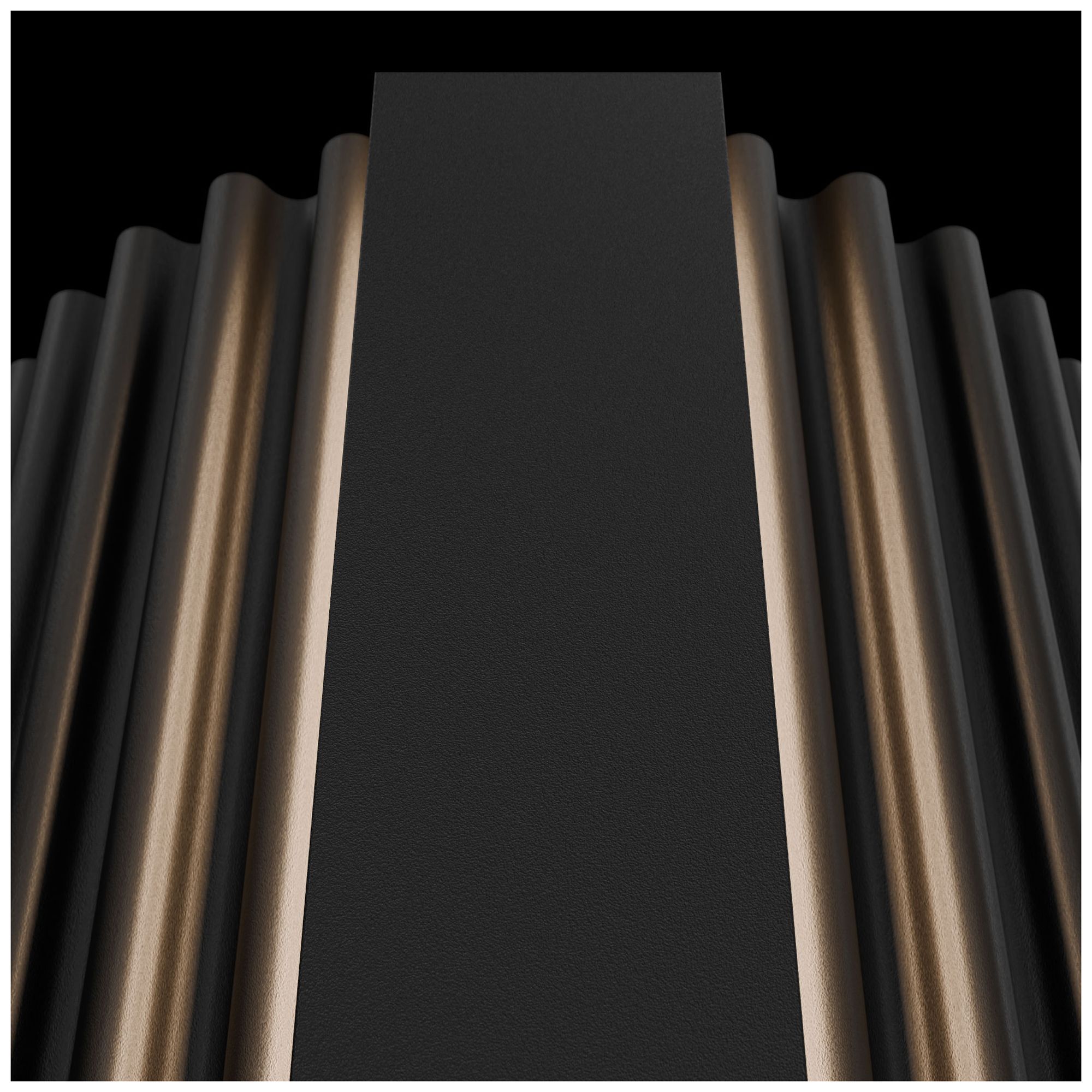 Image 4 Krimp 36"H x 4.75"W 1-Light Outdoor Wall Light in Black more views