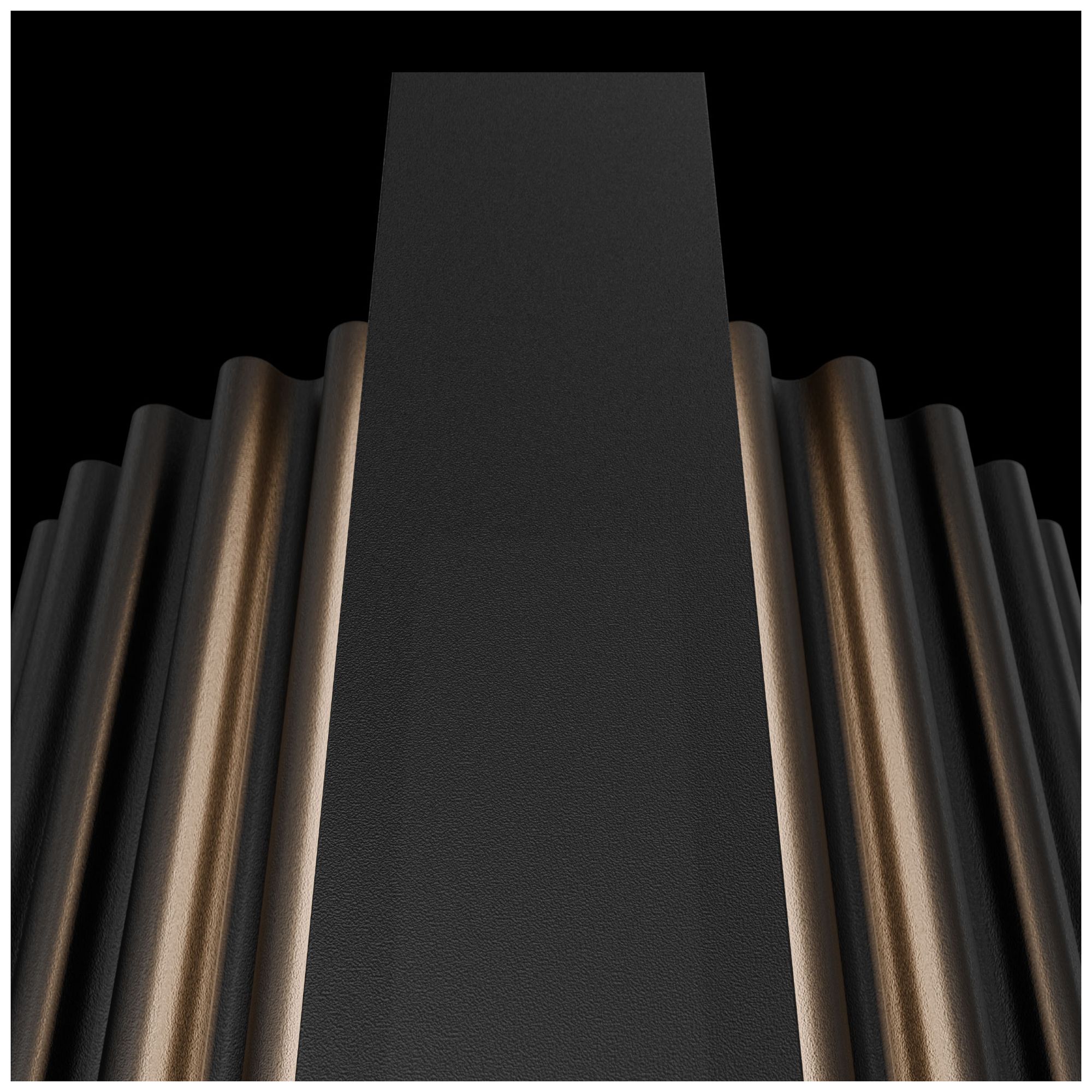 Image 4 Krimp 48"H x 4.75"W 1-Light Outdoor Wall Light in Black more views