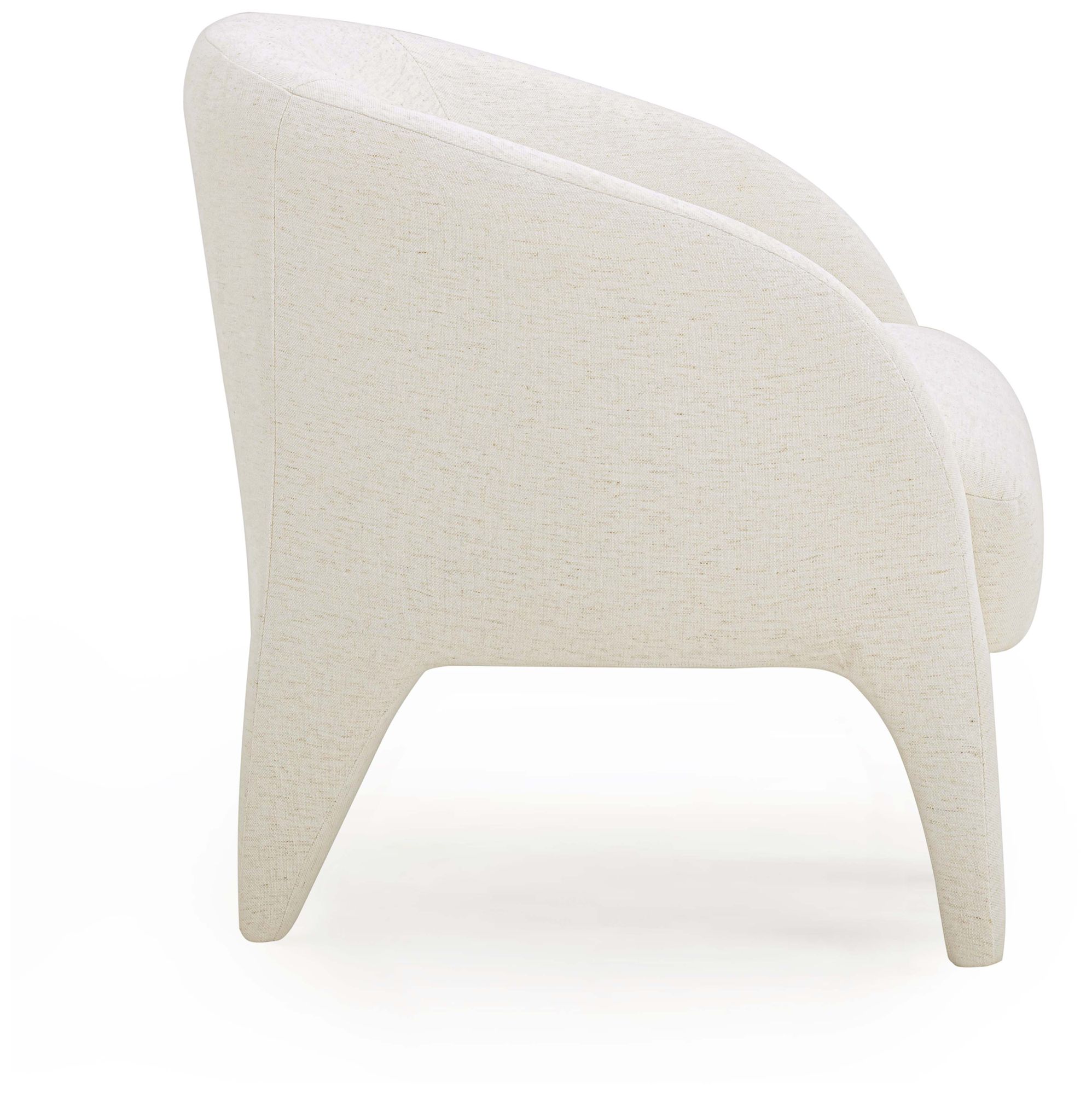 Image 4 Kris Cream Chenille Accent Chair more views
