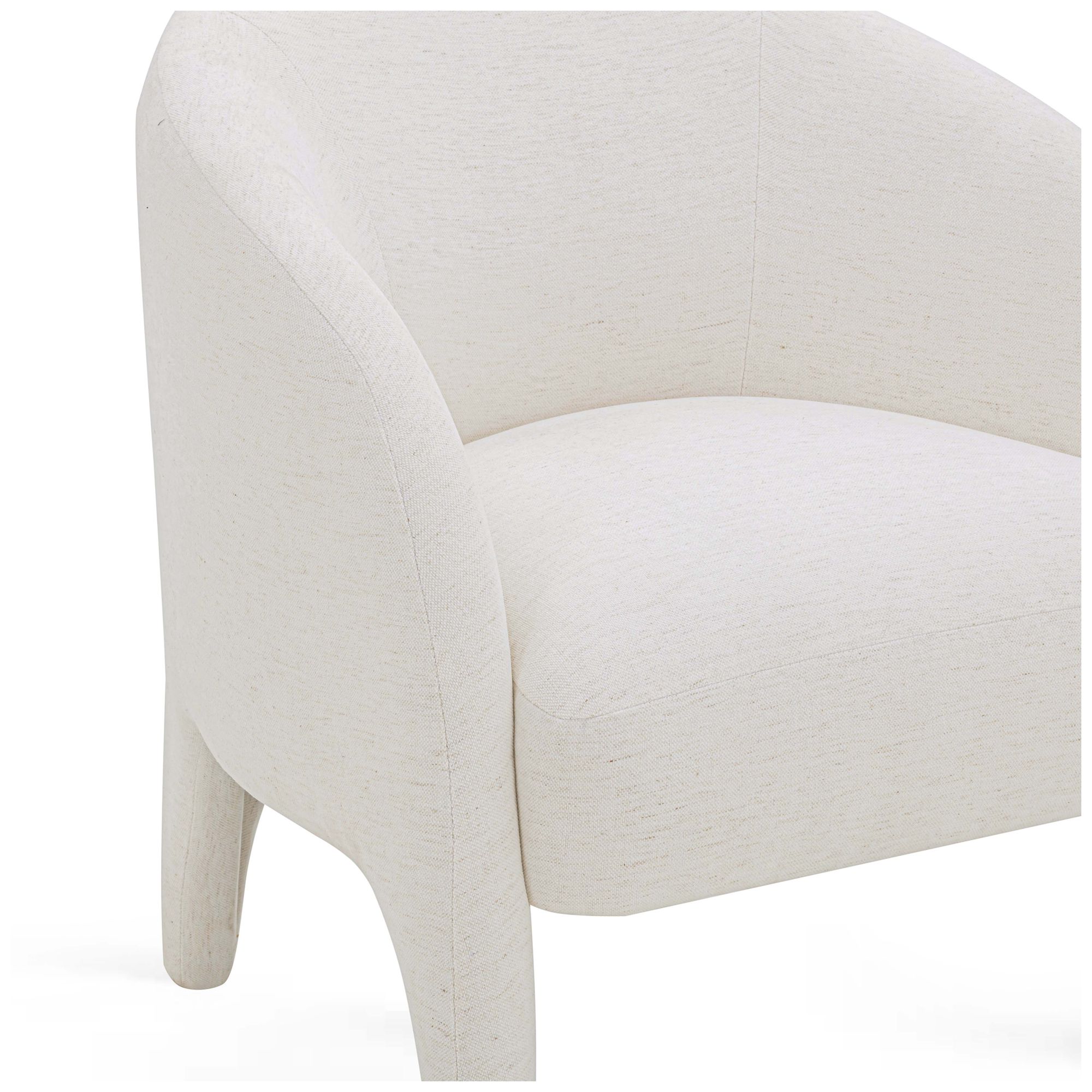 Image 6 Kris Cream Chenille Accent Chair more views