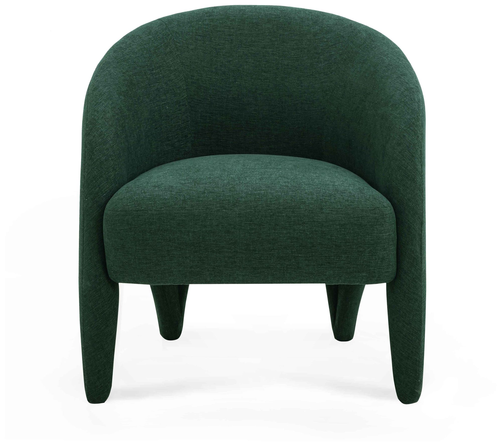 Image 4 Kris Forest Green Chenille Accent Chair more views