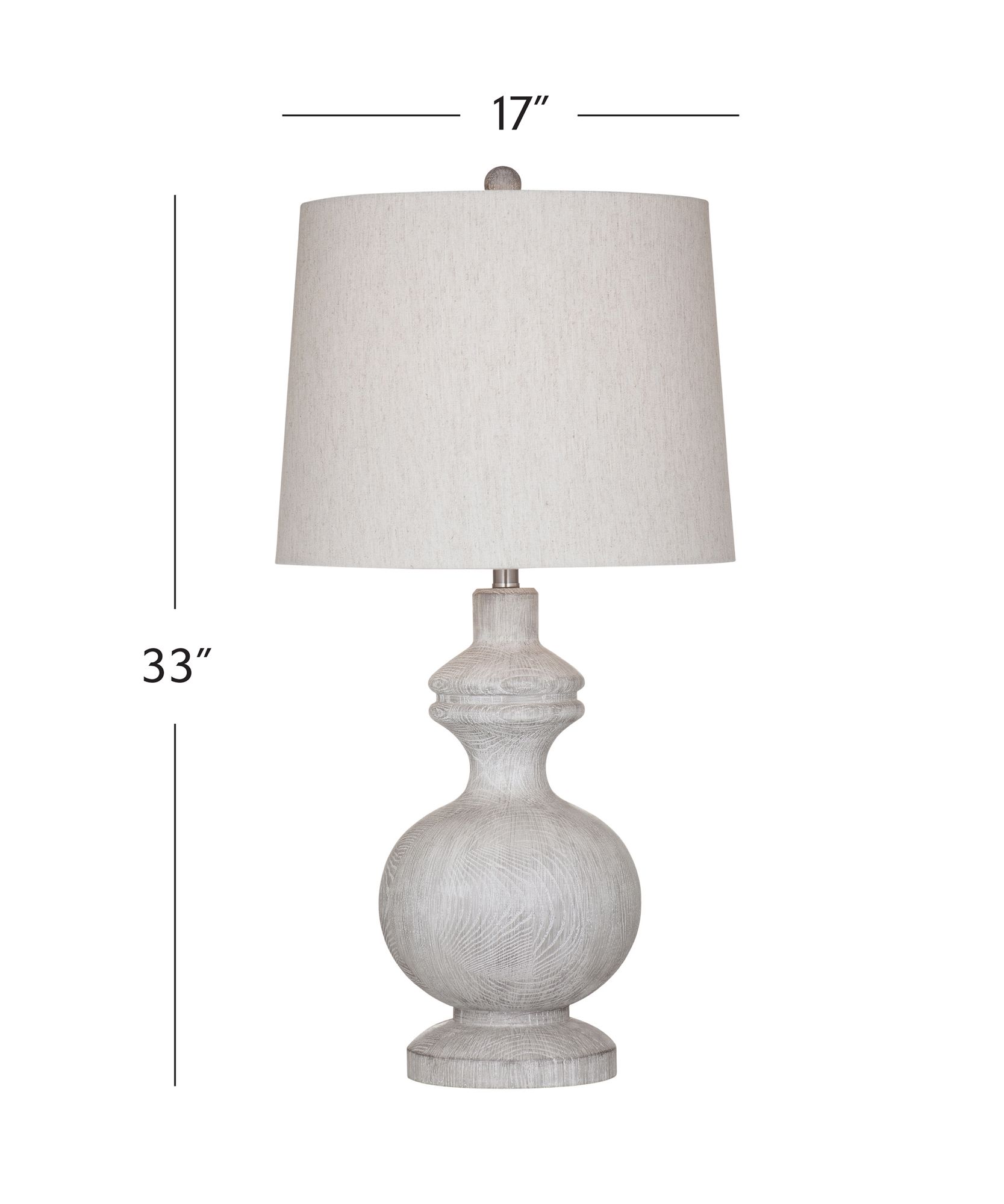 Image 4 Krishina 33" High White Wash Table Lamp more views