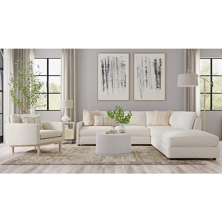 Image 6 Krissa 30" Whitewash Round Mango Wood Coffee Table more views