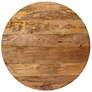 3_Krissa 30" Wide Natural Mango Wood Round Coffee Table more views