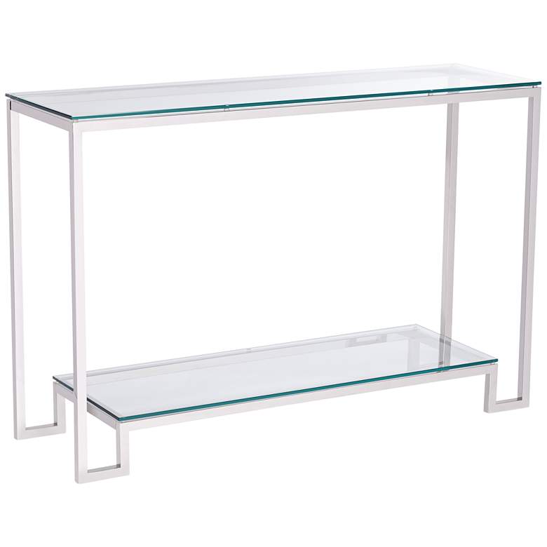 Krista 47 1/2&quot; Wide Modern Glass Console Table