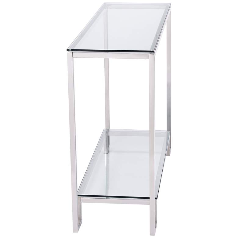 Krista 47 1/2&quot; Wide Modern Glass Console Table more views