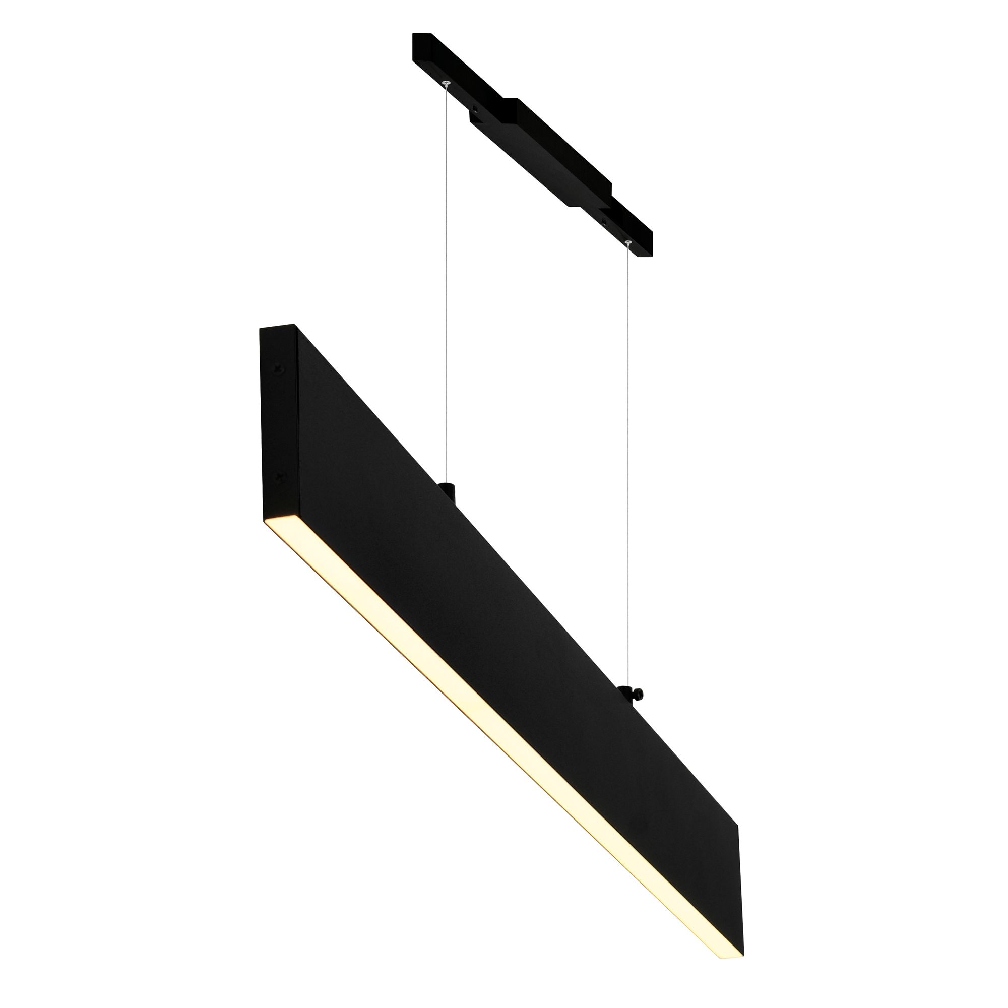 Image 4 Krista Integrated LED 47in Satin Black Chandelier more views