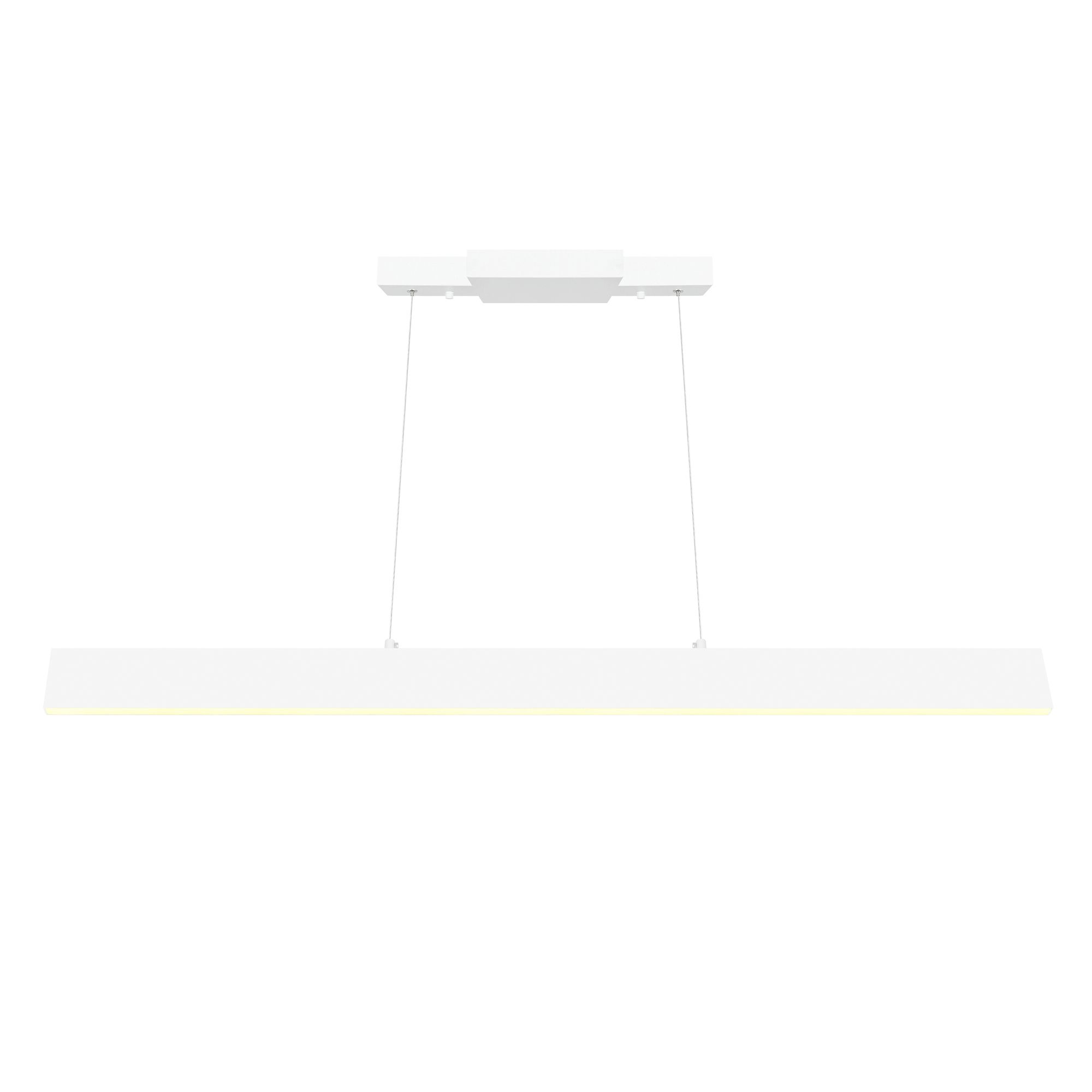 Image 2 Krista Integrated LED 47in Satin White Chandelier more views