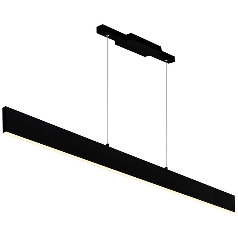 Image 1 Krista LED Chandelier With Satin Black Finish