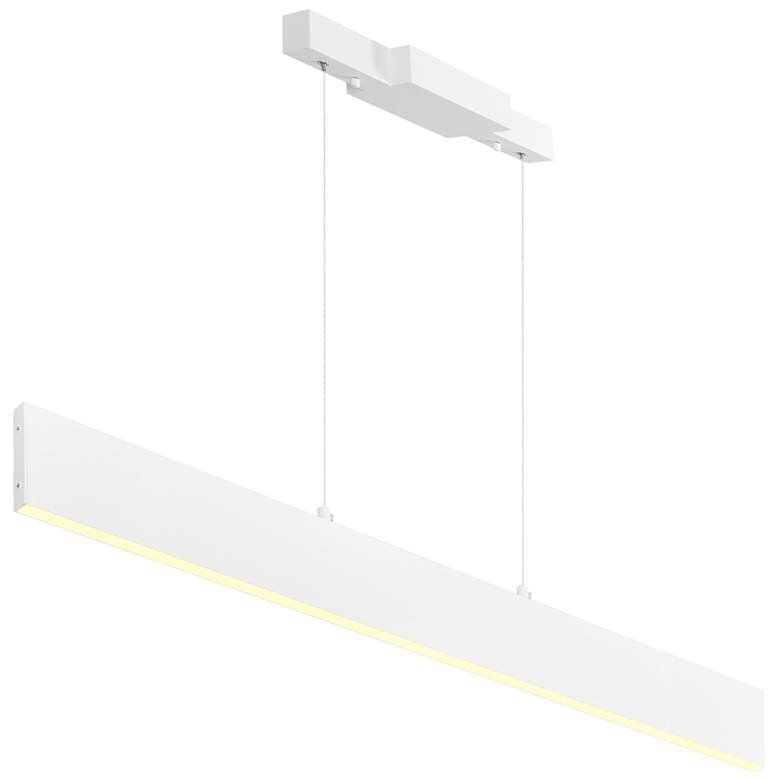Image 1 Krista LED Chandelier With Satin White Finish