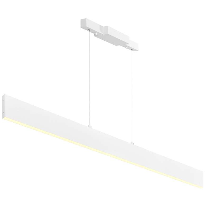 Image 1 Krista LED Chandelier With Satin White Finish