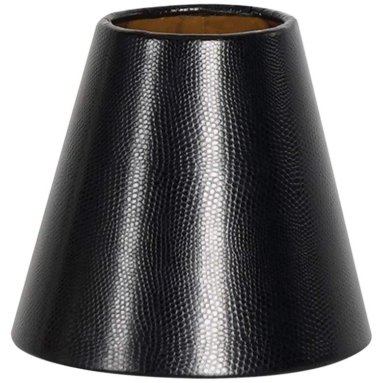 Image 1 Kristel Black Lizard Drum Lamp Shade 3x5.5x5 (Clip-On)