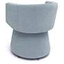 2_Kristen Faded Blue Upcycled Chenille Rolling Desk Chair more views