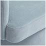 3_Kristen Faded Blue Upcycled Chenille Rolling Desk Chair more views