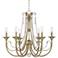 Kristianne 26 1/2"W Soft Gold and Crystal 6-Light Chandelier