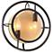 Kristos 12" High Oil Rubbed Bronze Round Sconce