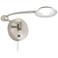 Kristos Satin Nickel LED Rounded Head Swing Arm Wall Lamp
