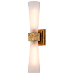 Kristy 2 Light Bath Sconce in Antiqued Gold