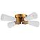 Kristy 4 Light Flush Mount Gold