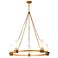 Kristy 5 Light Chandelier Gold