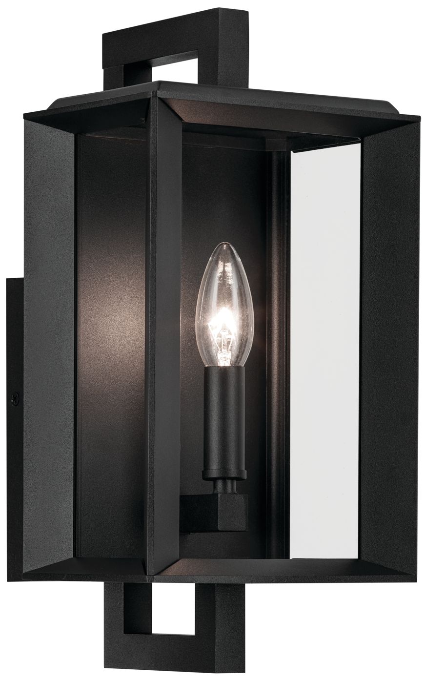 Kroft 14 inch 1 Light Outdoor Wall Light in Textured Black