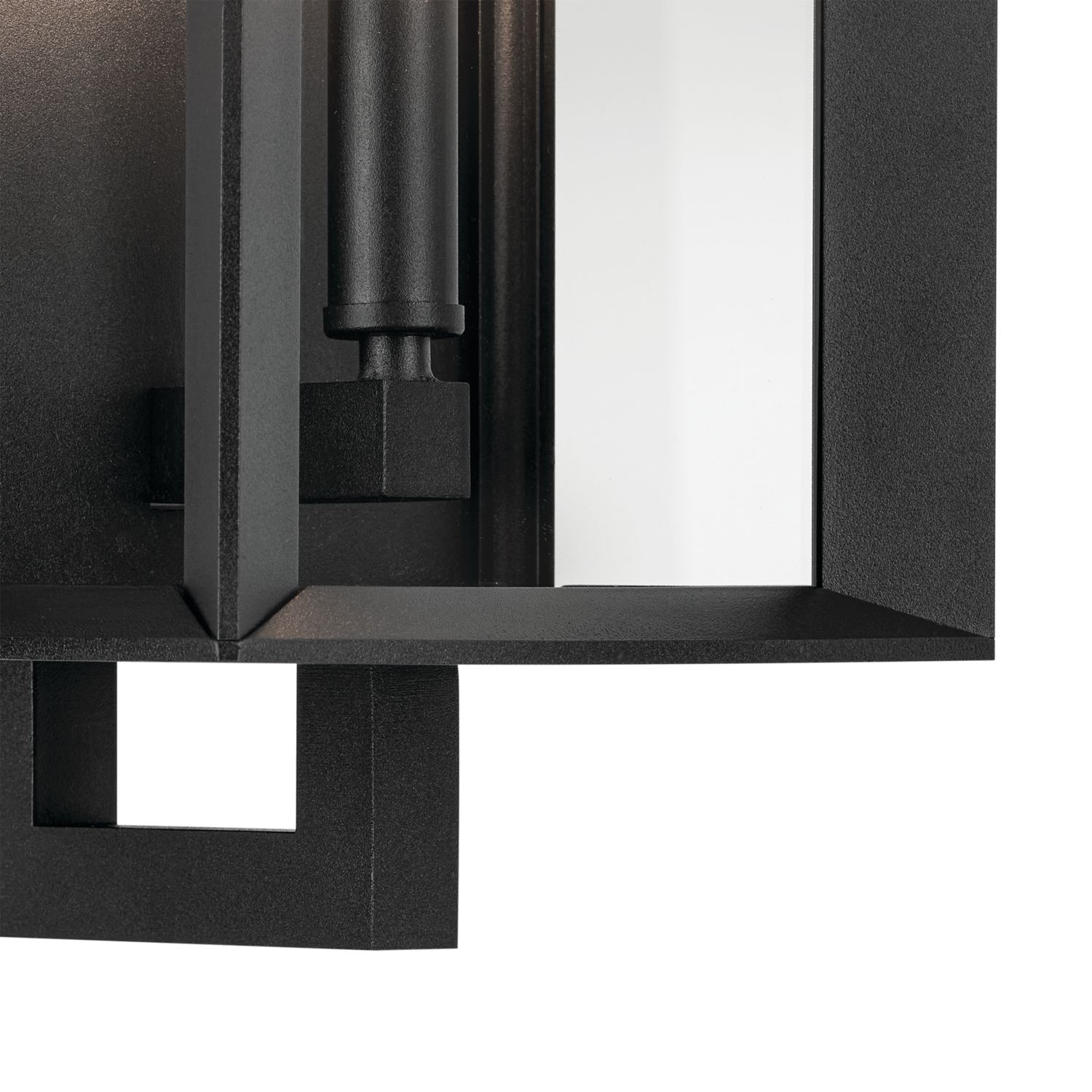 Image 2 Kroft 14 inch 1 Light Outdoor Wall Light in Textured Black more views