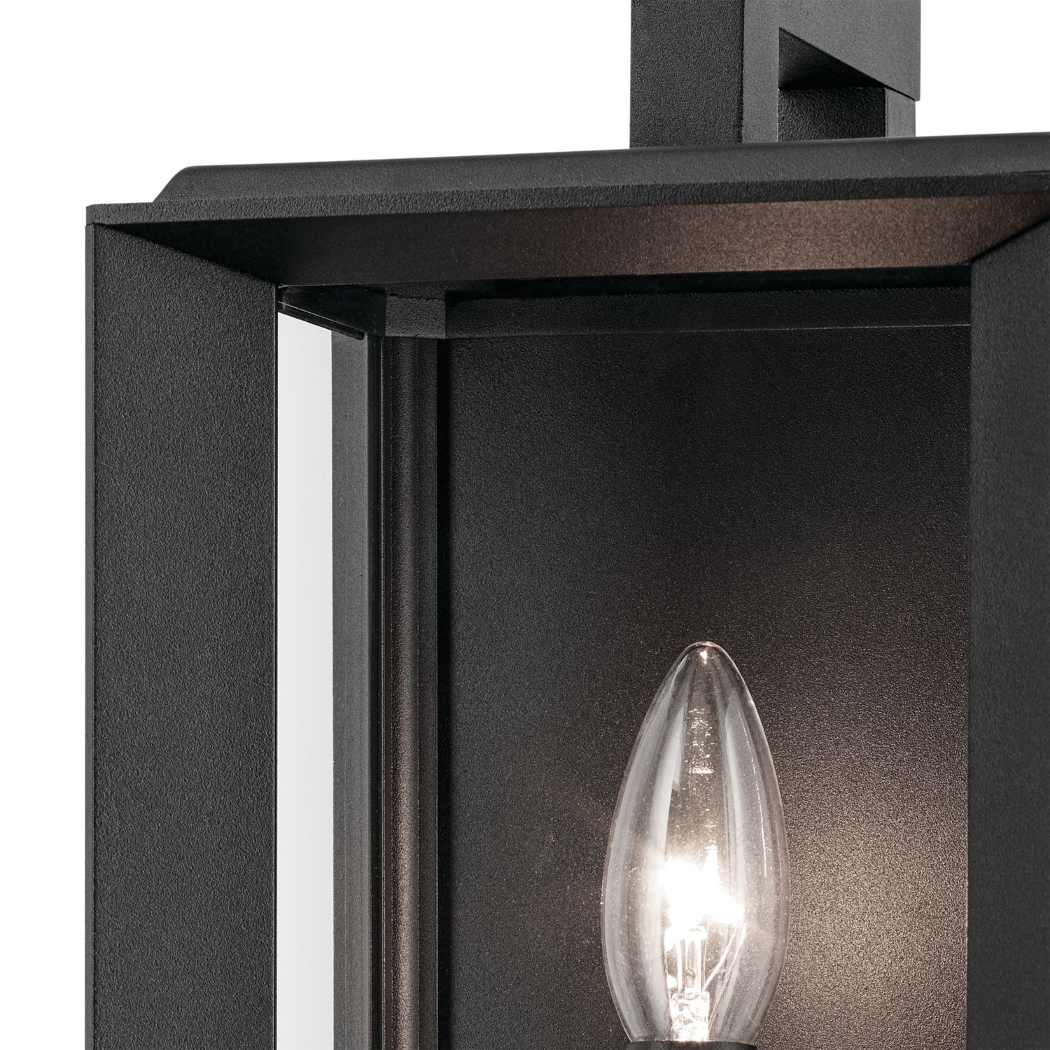 Image 3 Kroft 14 inch 1 Light Outdoor Wall Light in Textured Black more views