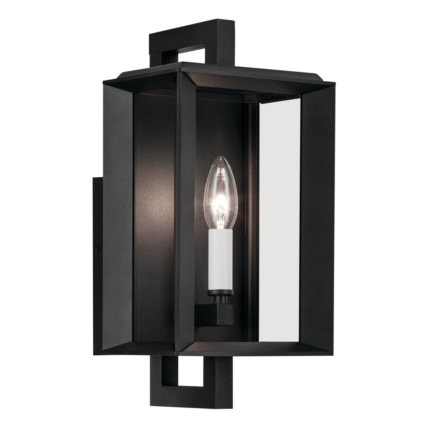 Image 6 Kroft 14 inch 1 Light Outdoor Wall Light in Textured Black more views