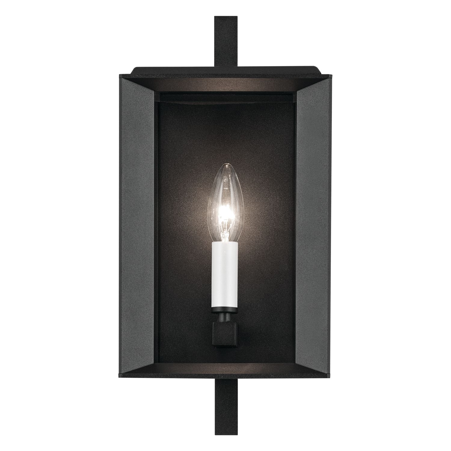 Image 7 Kroft 14 inch 1 Light Outdoor Wall Light in Textured Black more views
