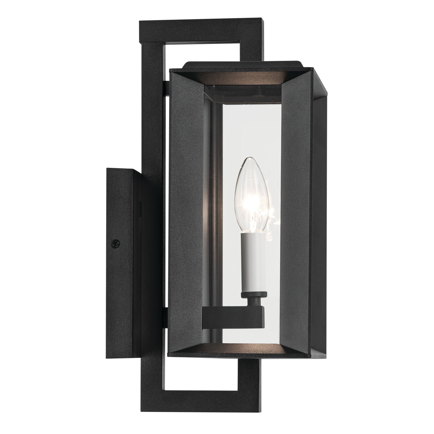 Kroft 14 inch 1 Light Outdoor Wall Light in Textured Black