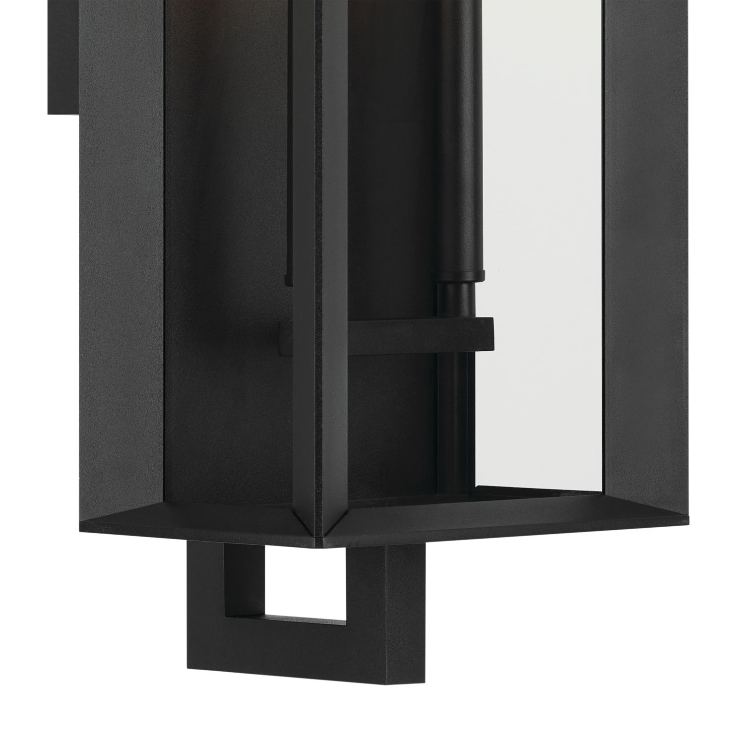 Image 3 Kroft 28 inch 2 Light Outdoor Wall Light in Textured Black more views