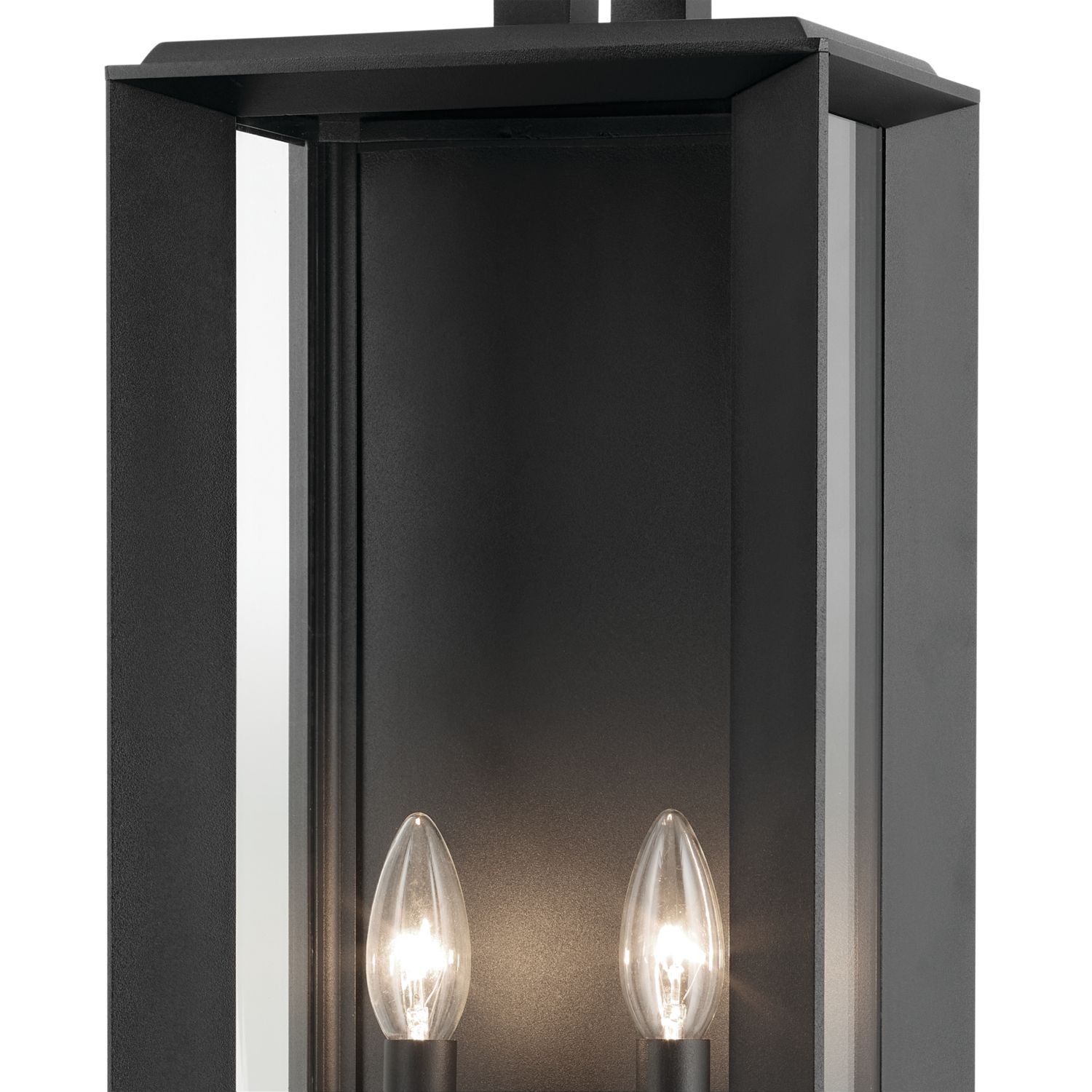 Image 4 Kroft 28 inch 2 Light Outdoor Wall Light in Textured Black more views