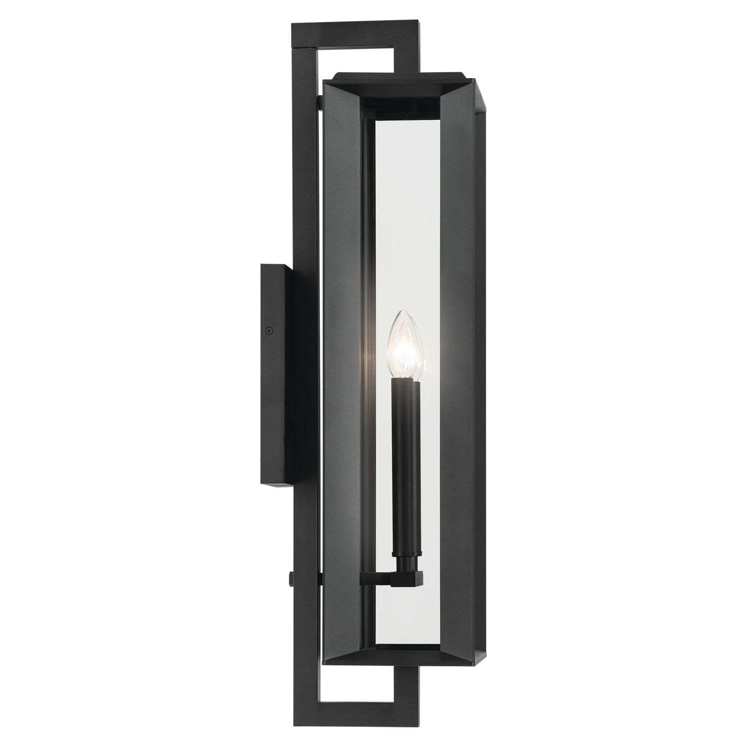 Image 6 Kroft 28 inch 2 Light Outdoor Wall Light in Textured Black more views