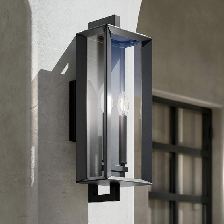 Image 1 Kroft Outdoor Wall 2Lt Textured Black