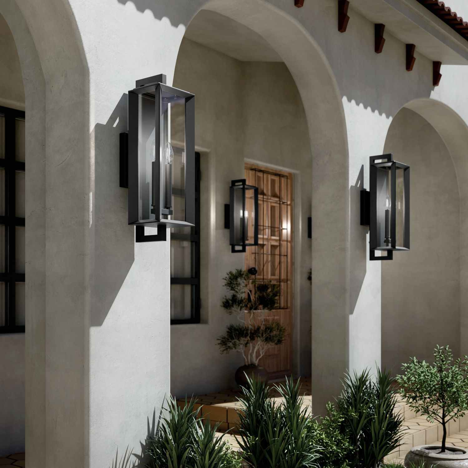 Kroft Outdoor Wall 2Lt Textured Black